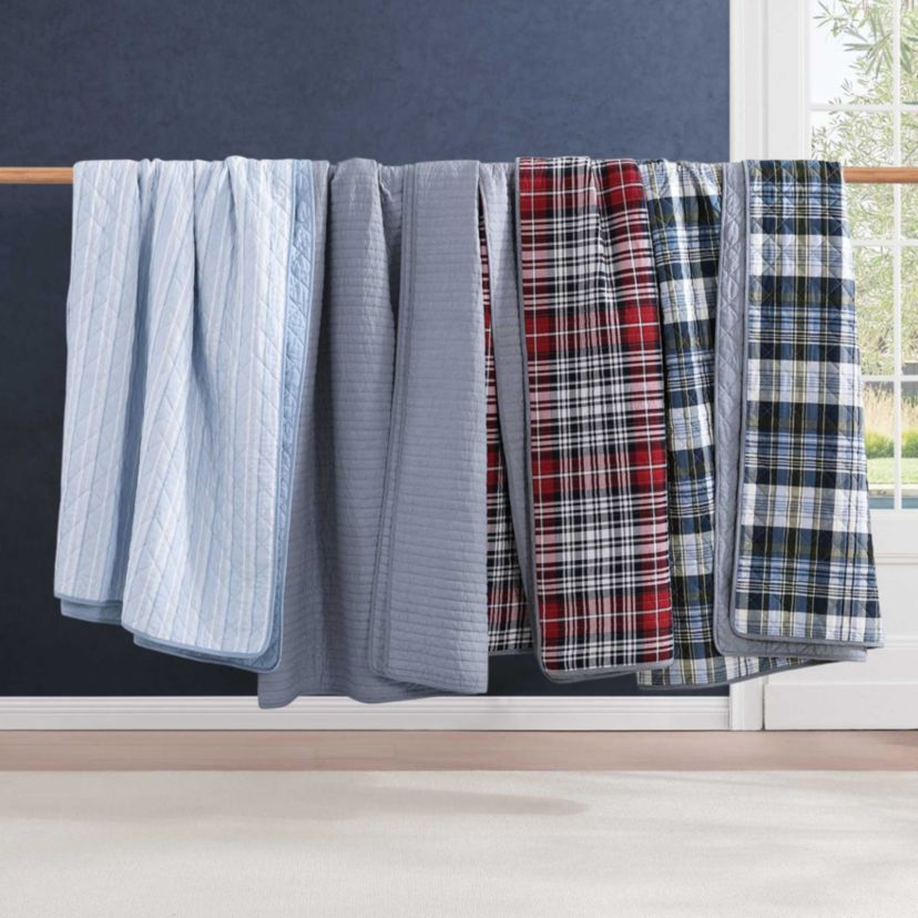 Sailing Stripe Cotton Quilt Set