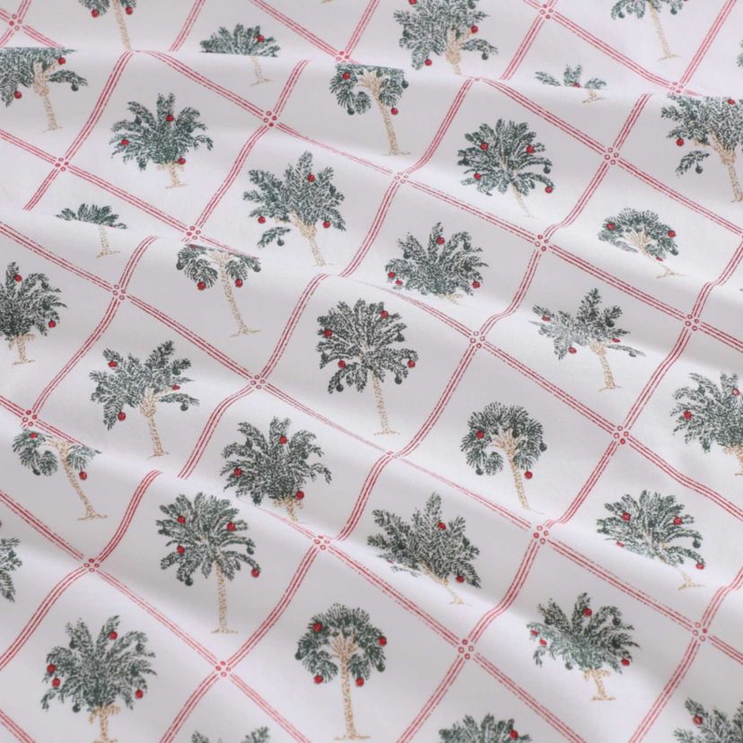 Palm Tree Trellis Cotton Sheet Set