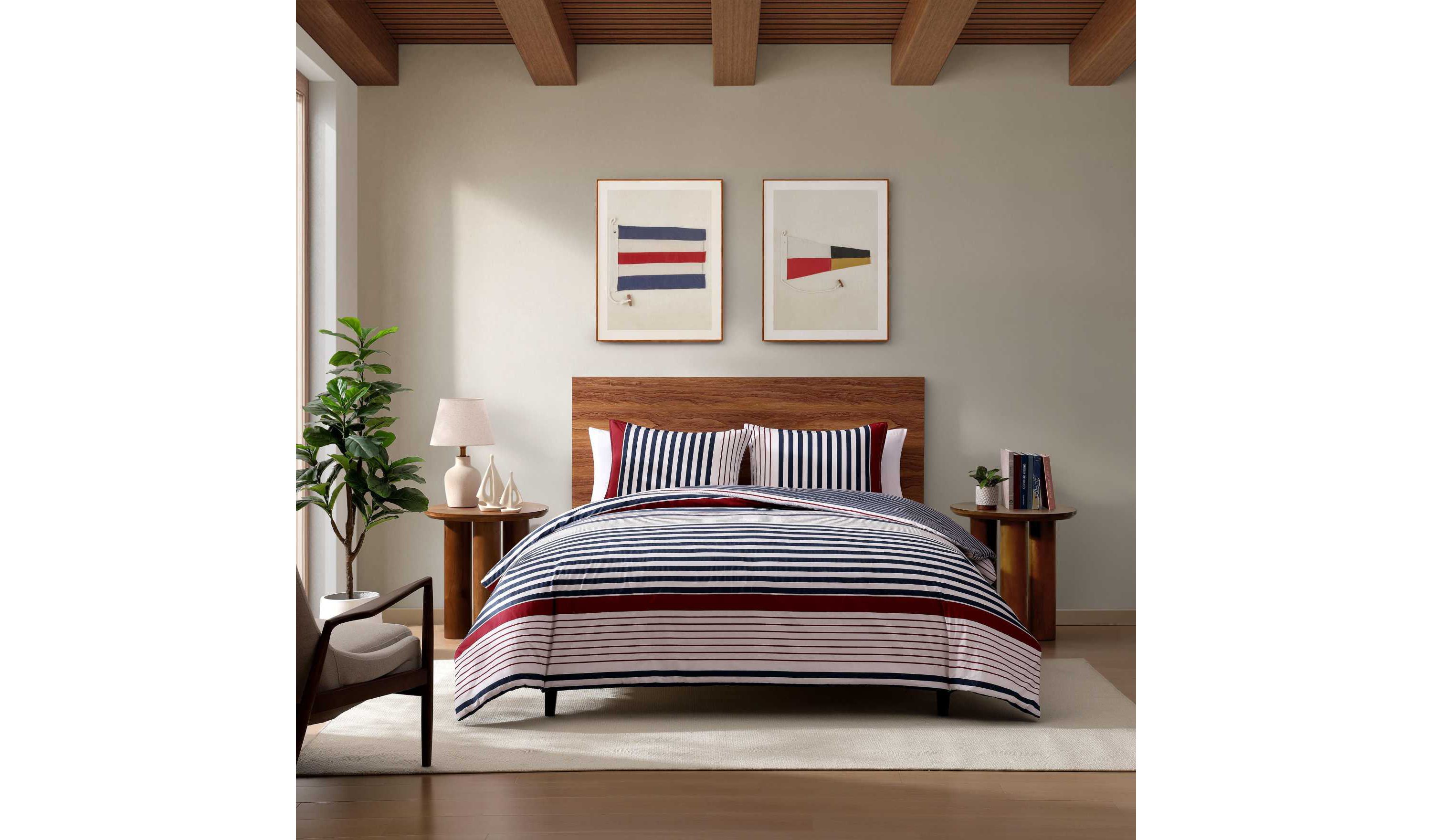 Brooklyn Stripe Cotton Comforter Set