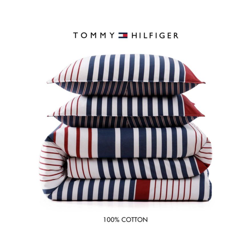 Brooklyn Stripe Cotton Comforter Set