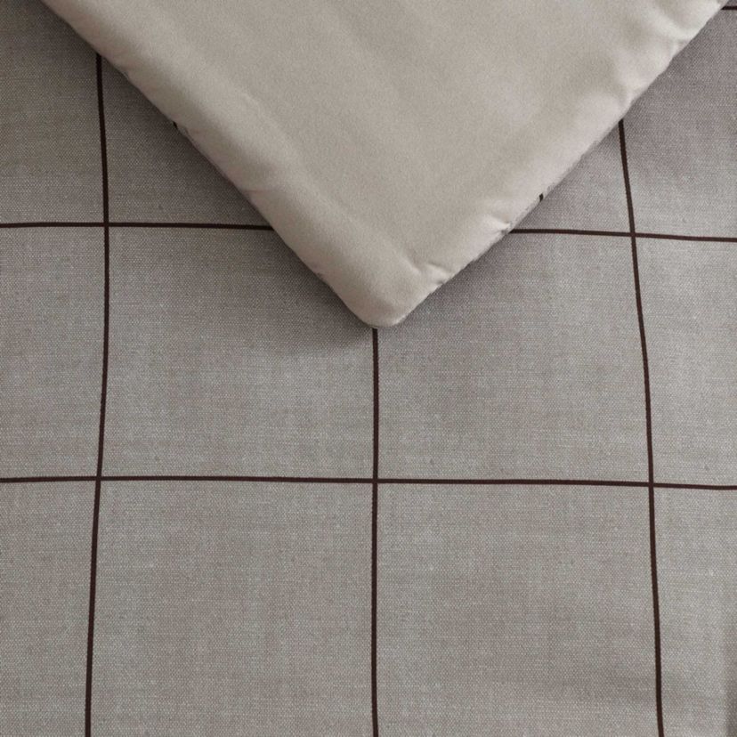 Holden Grid Houndstooth Microfiber Comforter Set