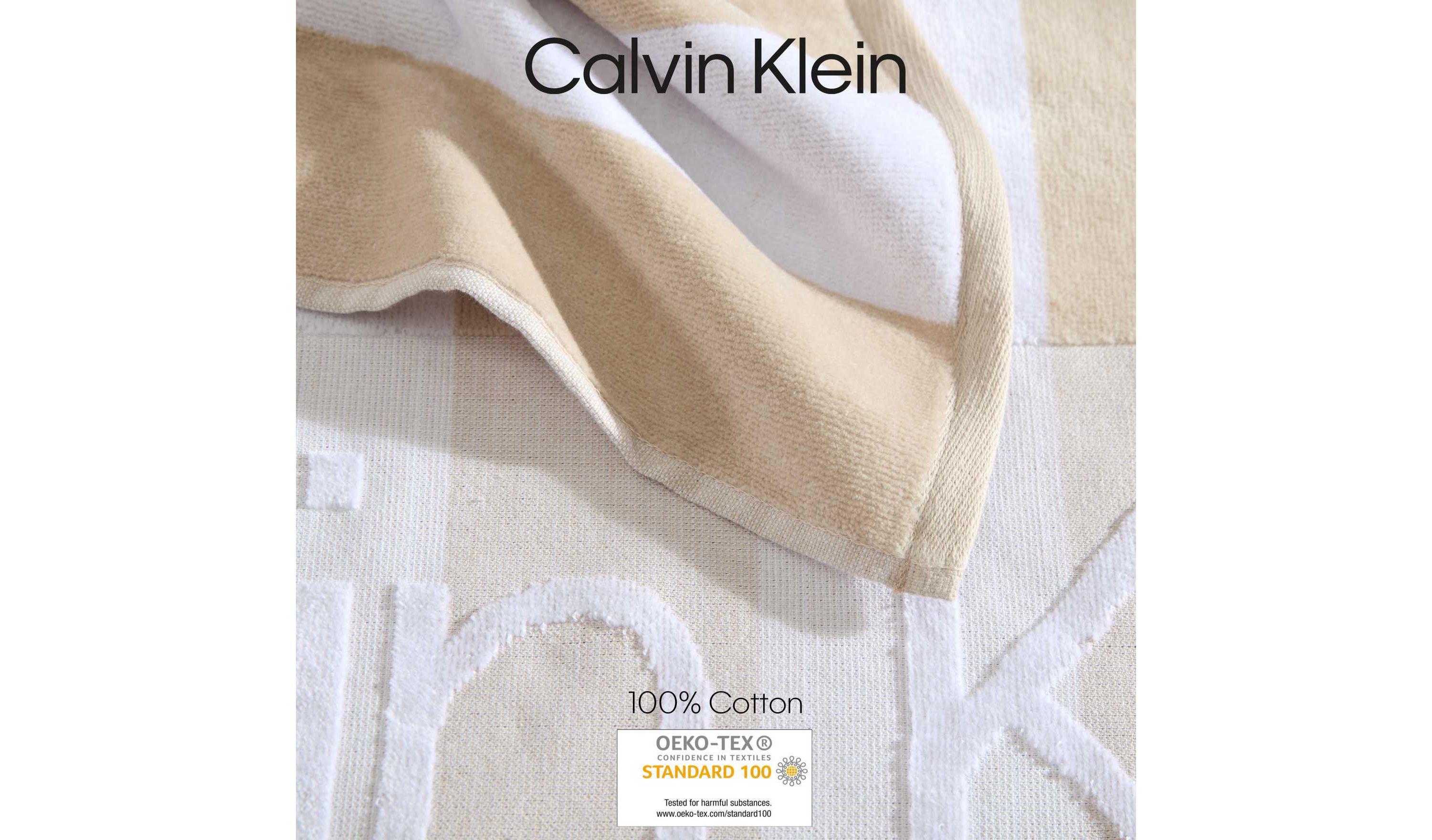 Beach Stripe Logo Cotton Blend Beach Towel Set