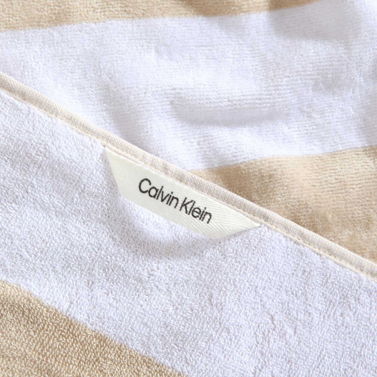 Beach Stripe Logo Cotton Blend Beach Towel Set