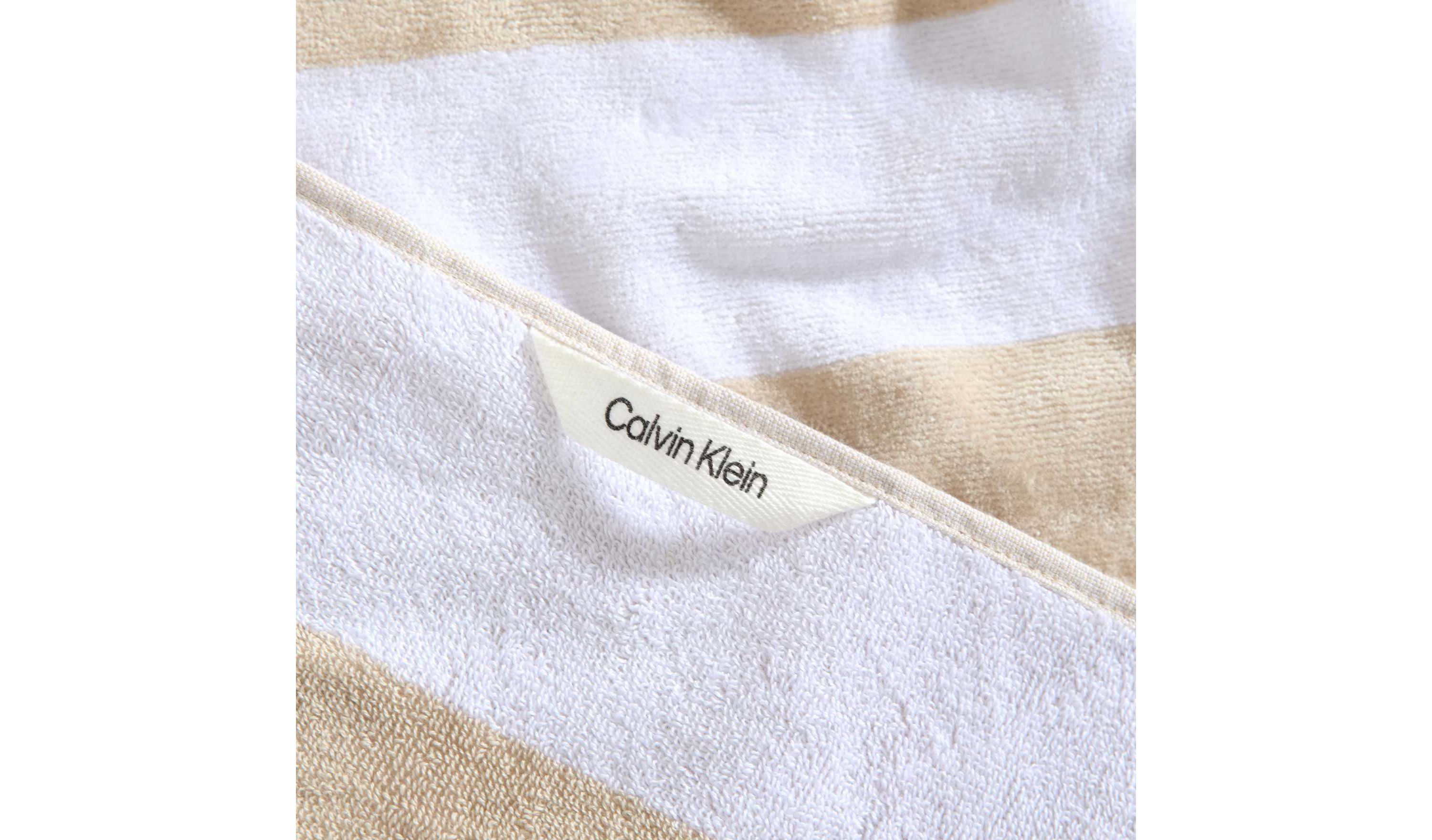 Beach Stripe Logo Cotton Blend Beach Towel Set