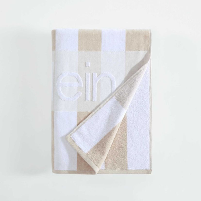 Beach Stripe Logo Cotton Blend Beach Towel Set