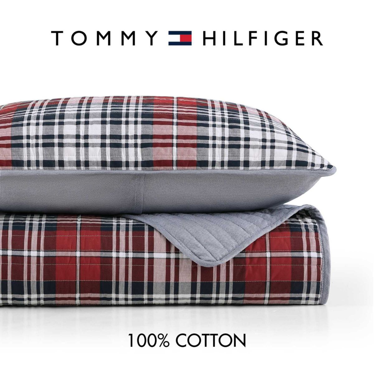 Collegiate Tartan Cotton Quilt Set