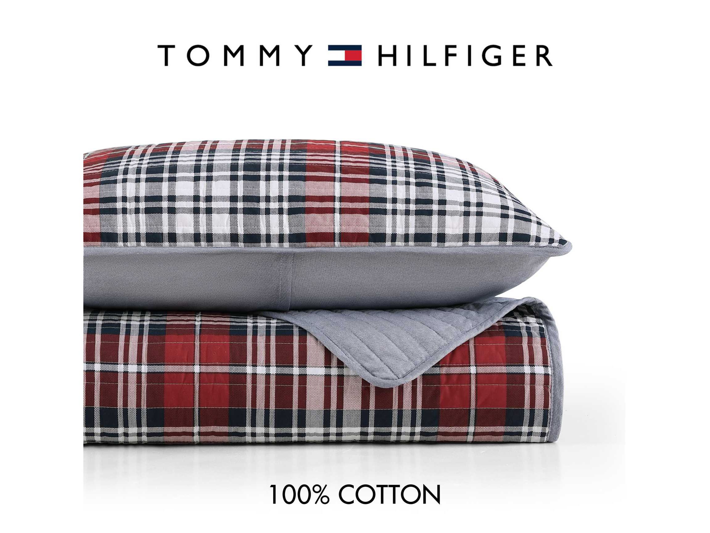Collegiate Tartan Cotton Quilt Set
