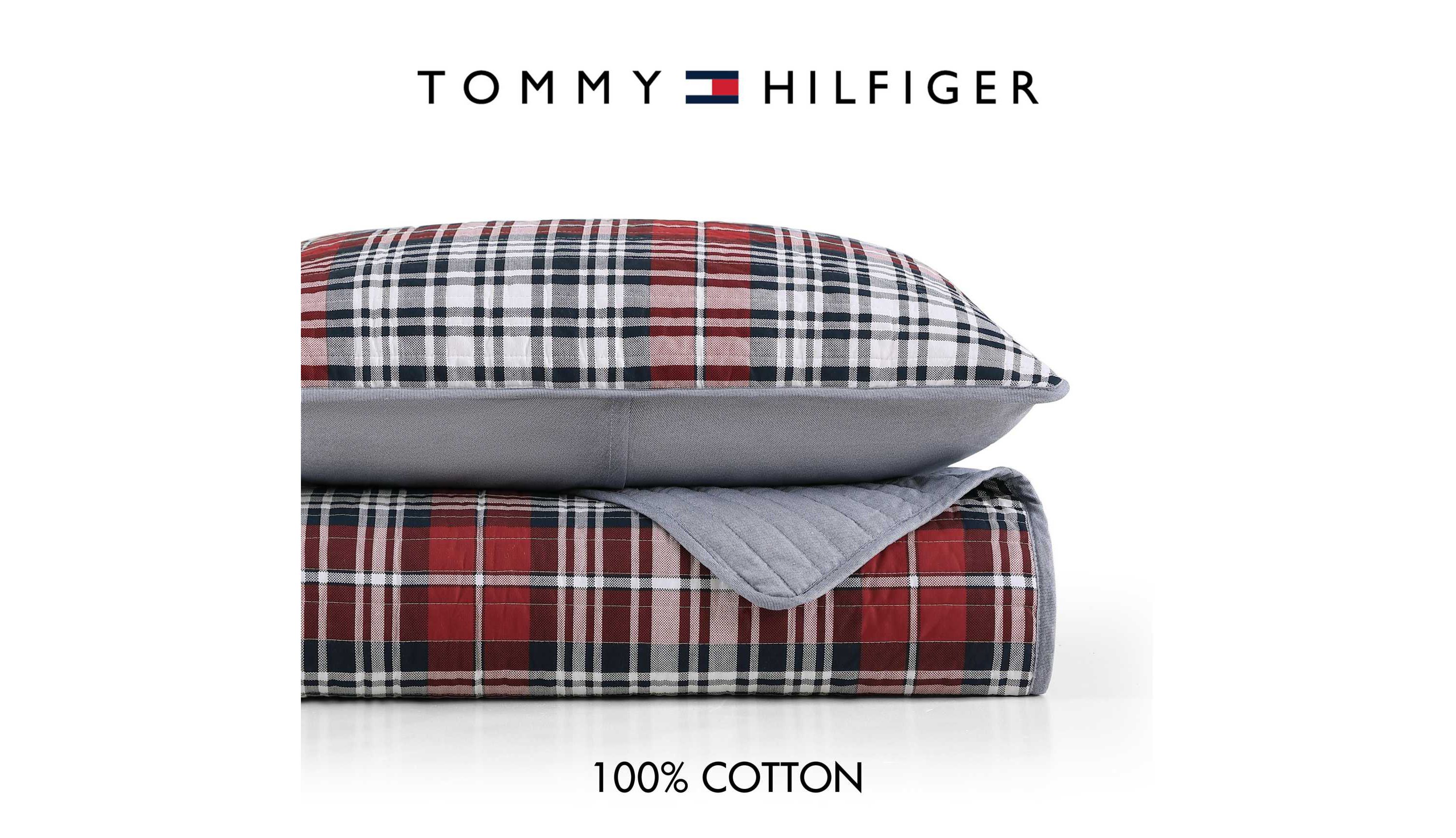 Collegiate Tartan Cotton Quilt Set