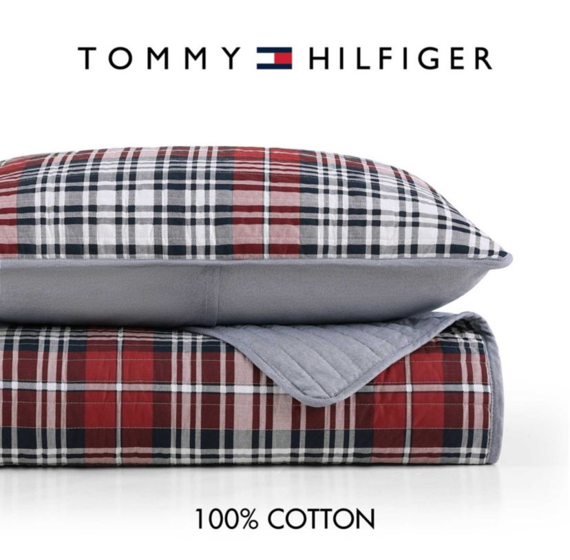 Collegiate Tartan Cotton Quilt Set