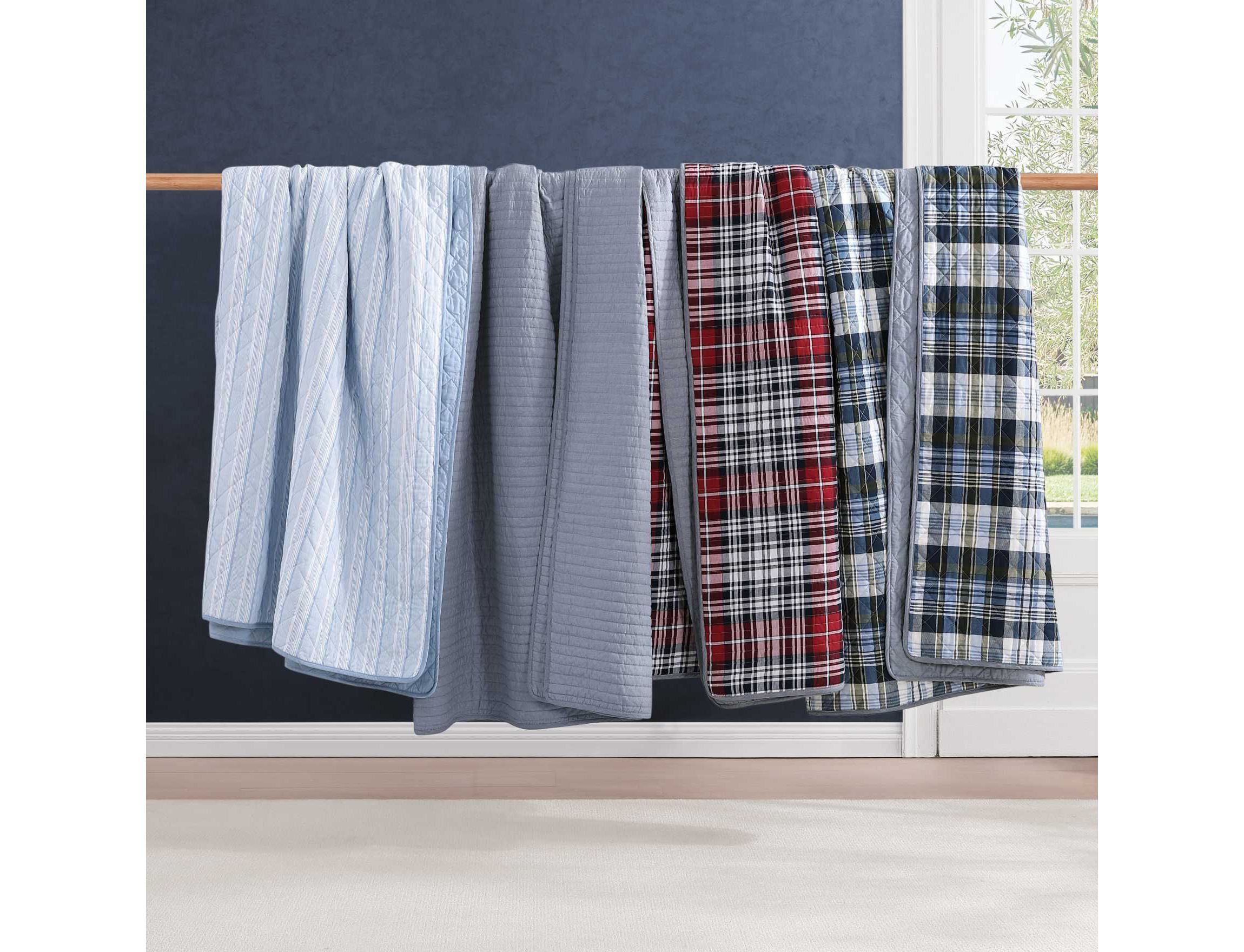 Collegiate Tartan Cotton Quilt Set