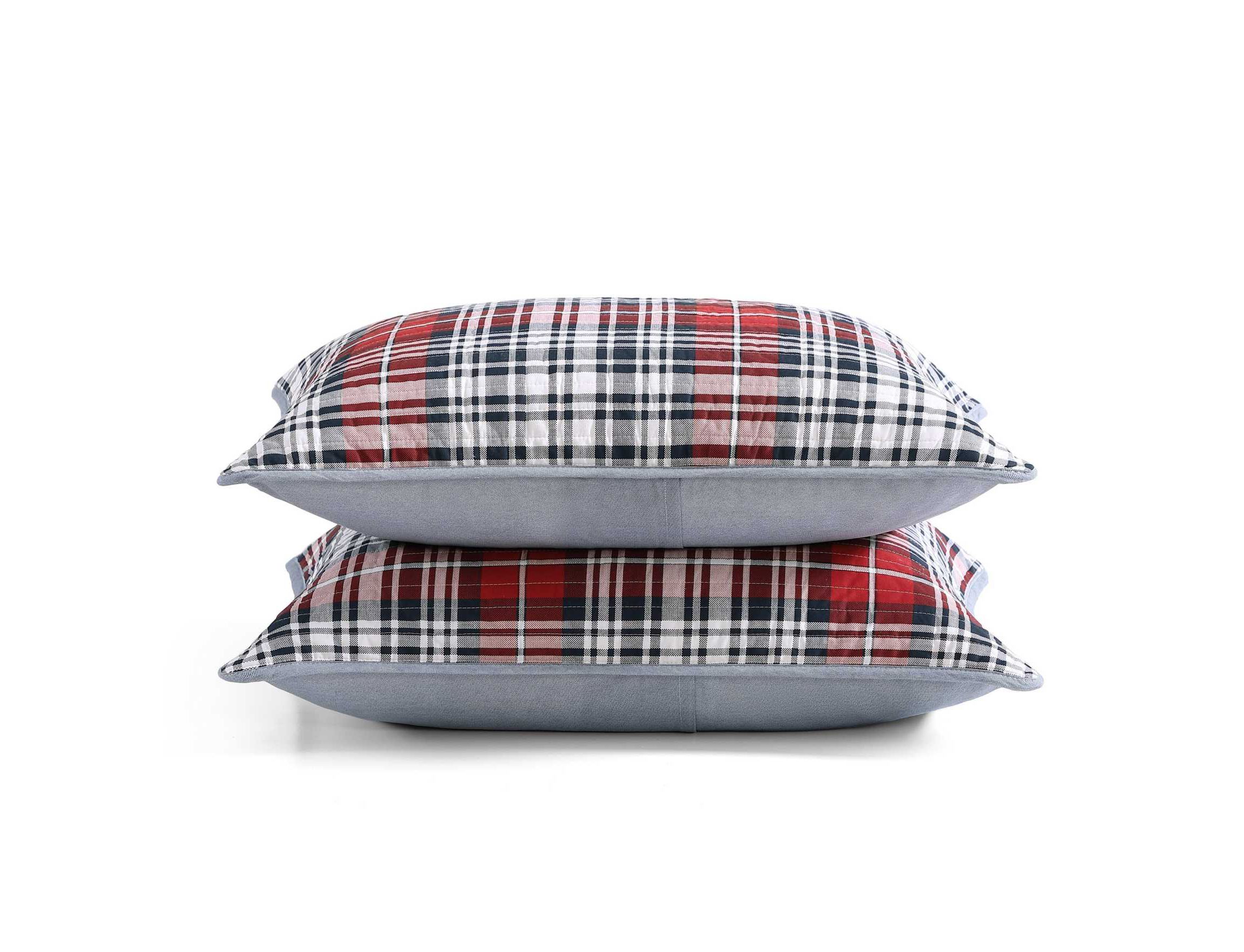 Collegiate Tartan Cotton Quilt Set