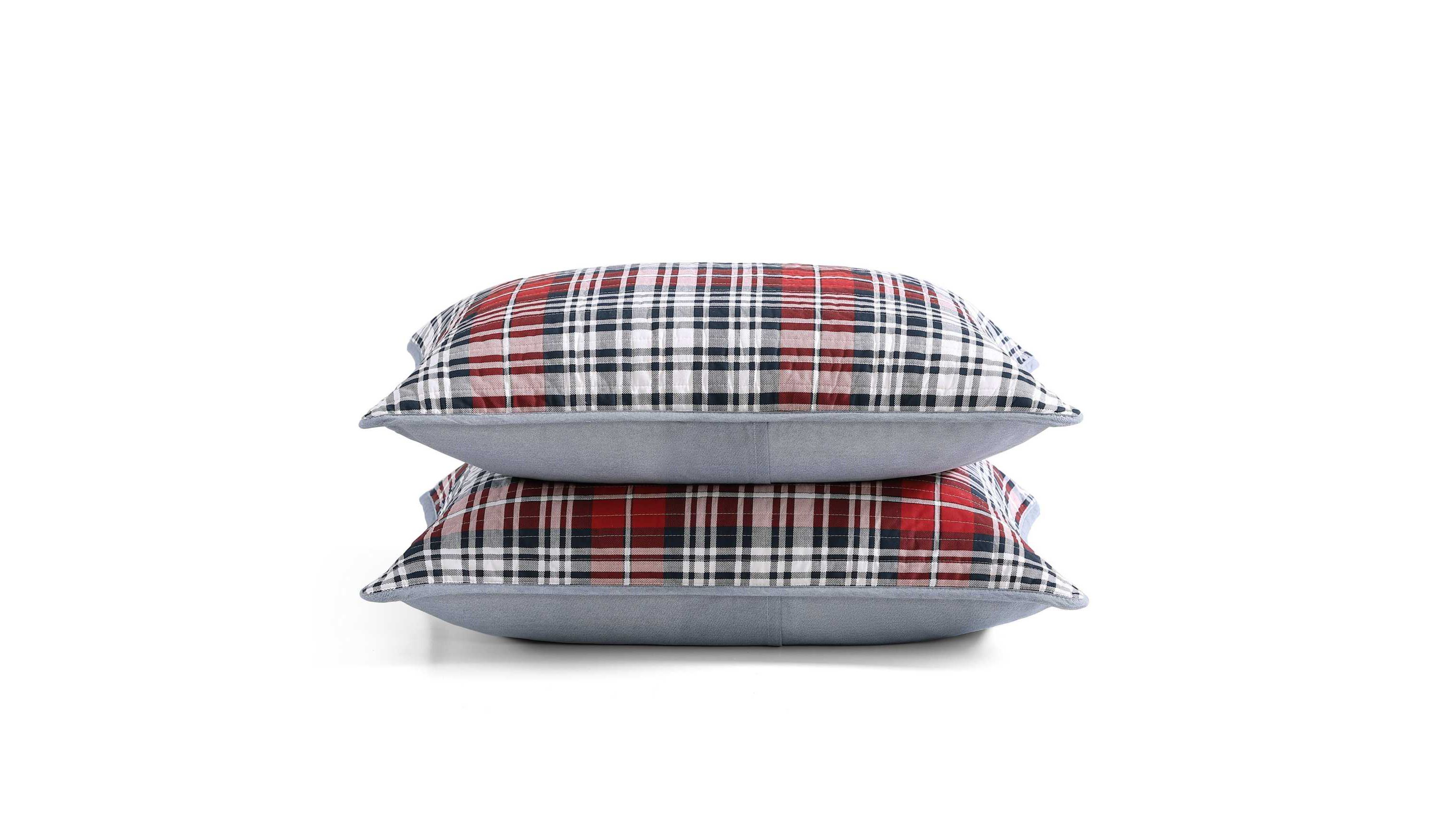 Collegiate Tartan Cotton Quilt Set