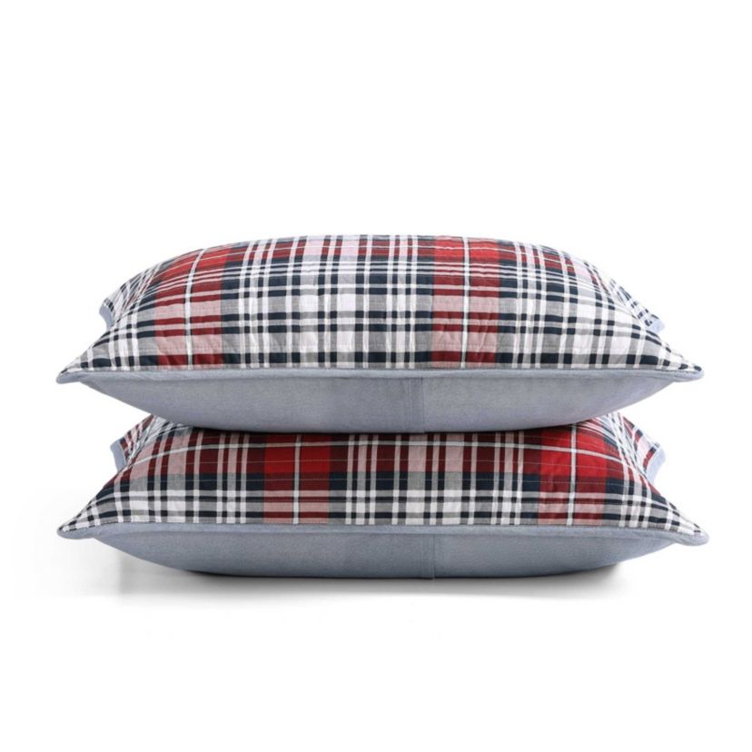 Collegiate Tartan Cotton Quilt Set