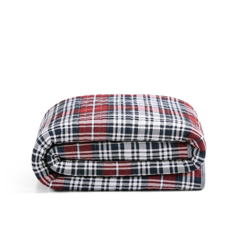 Collegiate Tartan Cotton Quilt Set