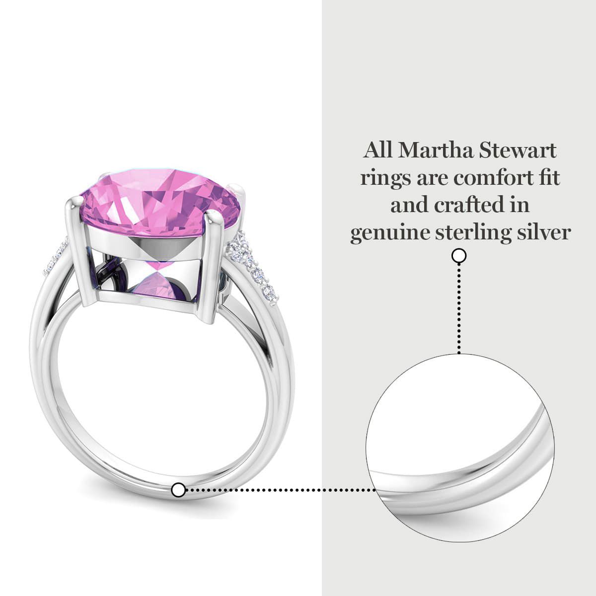 Lab Created 4 1/2 Carat Oval Shape Gemstone and Lab Grown Diamond Ring In Sterling Silver