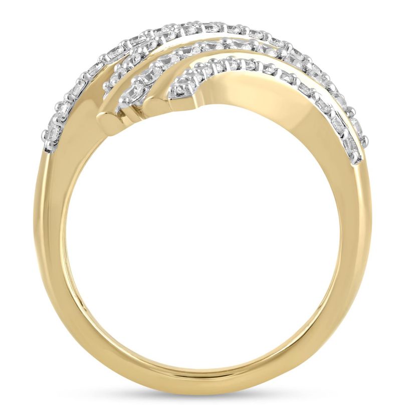 Lab Created Womens Diamond  BypassRing