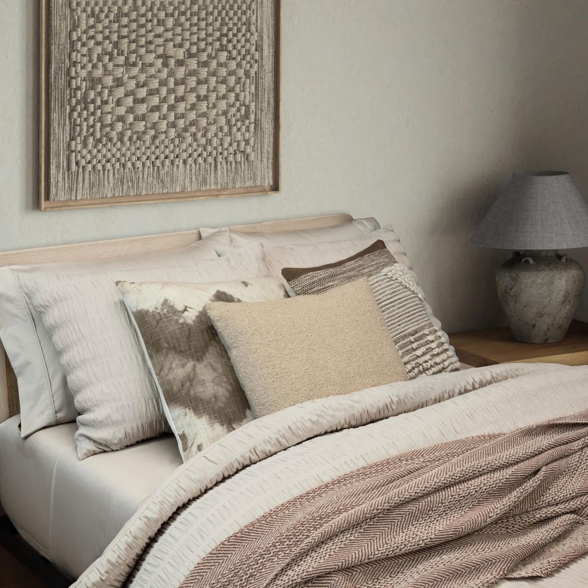 Ember Cotton Rich Boucle Decorative Pillow