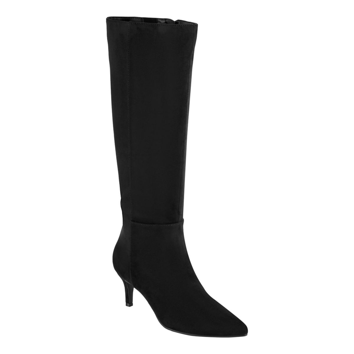 Glint Wide Calf Pointy Toe Tall Shaft Dress Boots