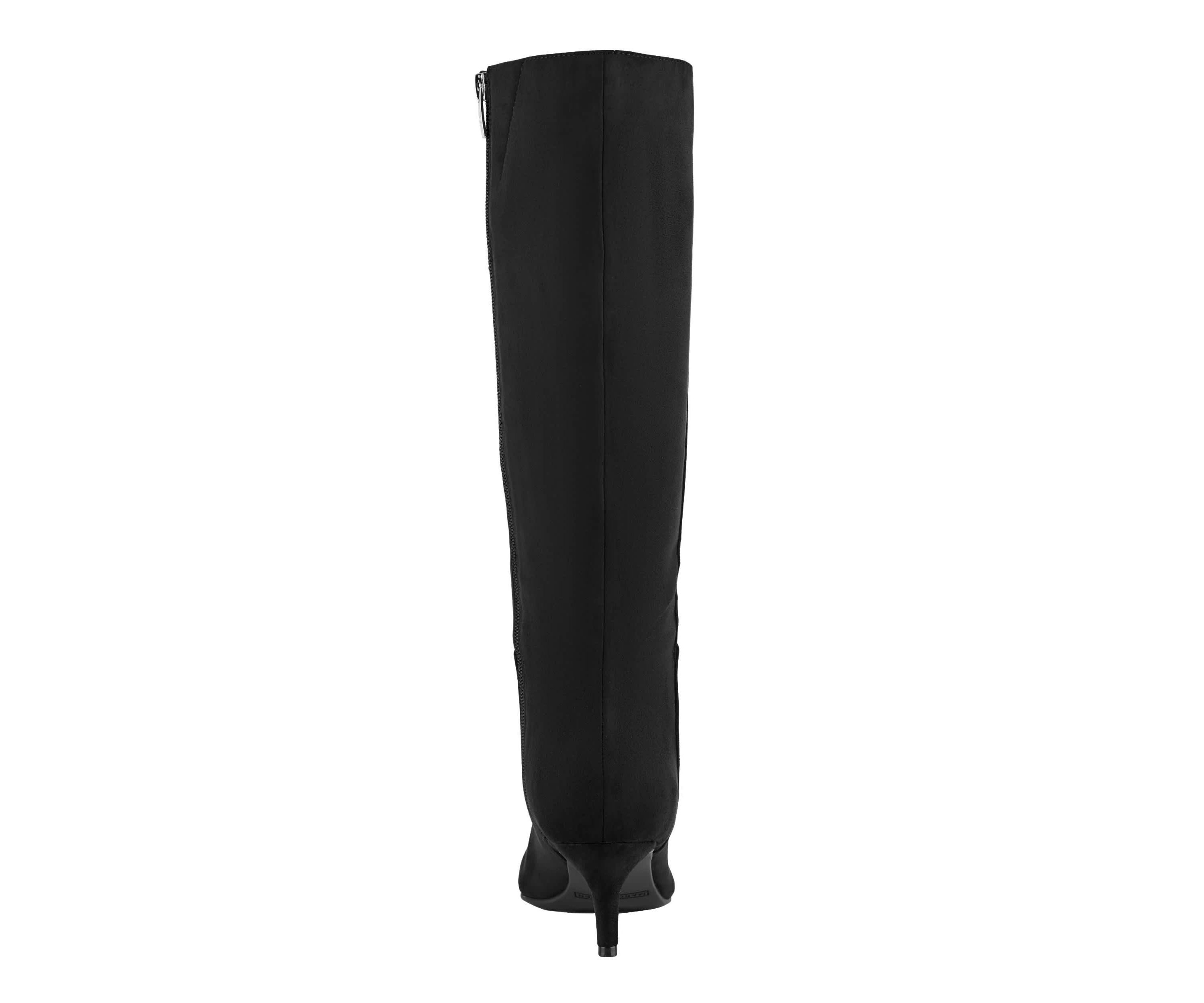 Glint Wide Calf Pointy Toe Tall Shaft Dress Boots