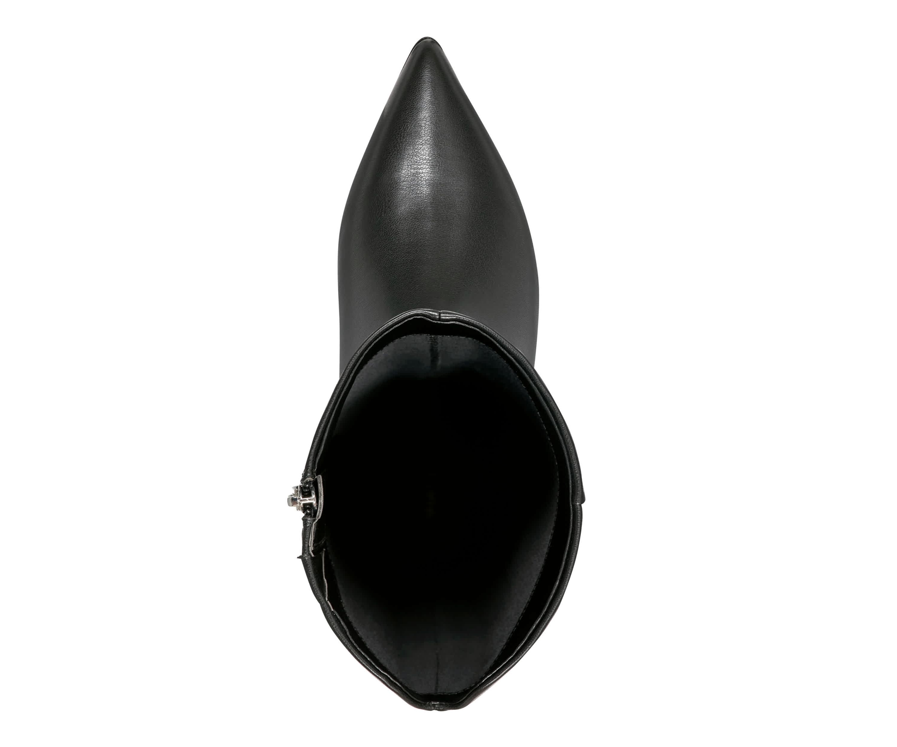 Glint Wide Calf Pointy Toe Tall Shaft Dress Boots