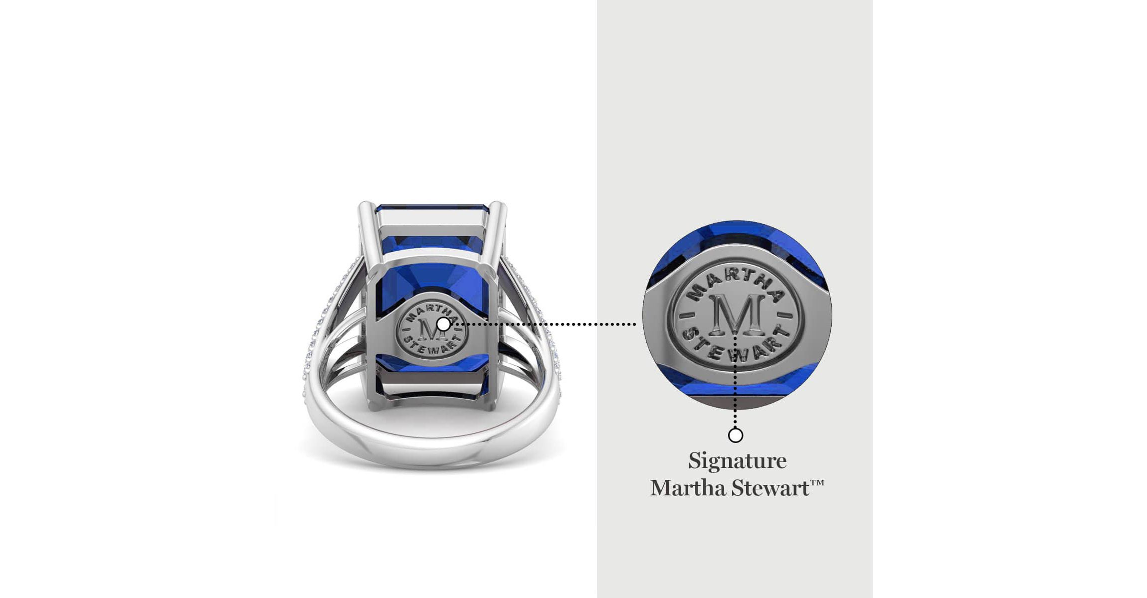 Lab Created 10 1/4 Carat Emerald Cut Gemstone and Lab Grown Diamond Ring In Sterling Silver