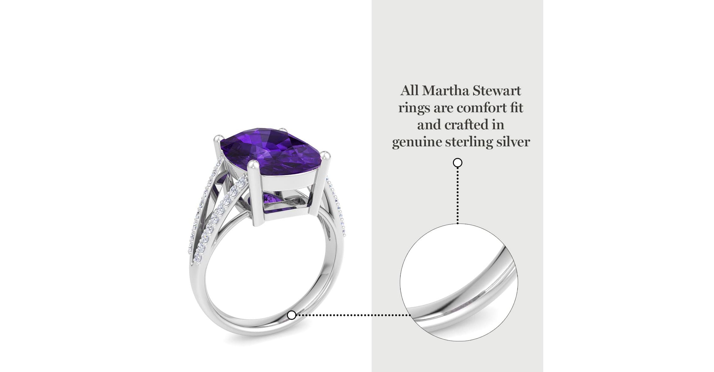 Lab Created 10 1/4 Carat Cushion Cut Gemstone and Lab Grown Diamond Ring In Sterling Silver