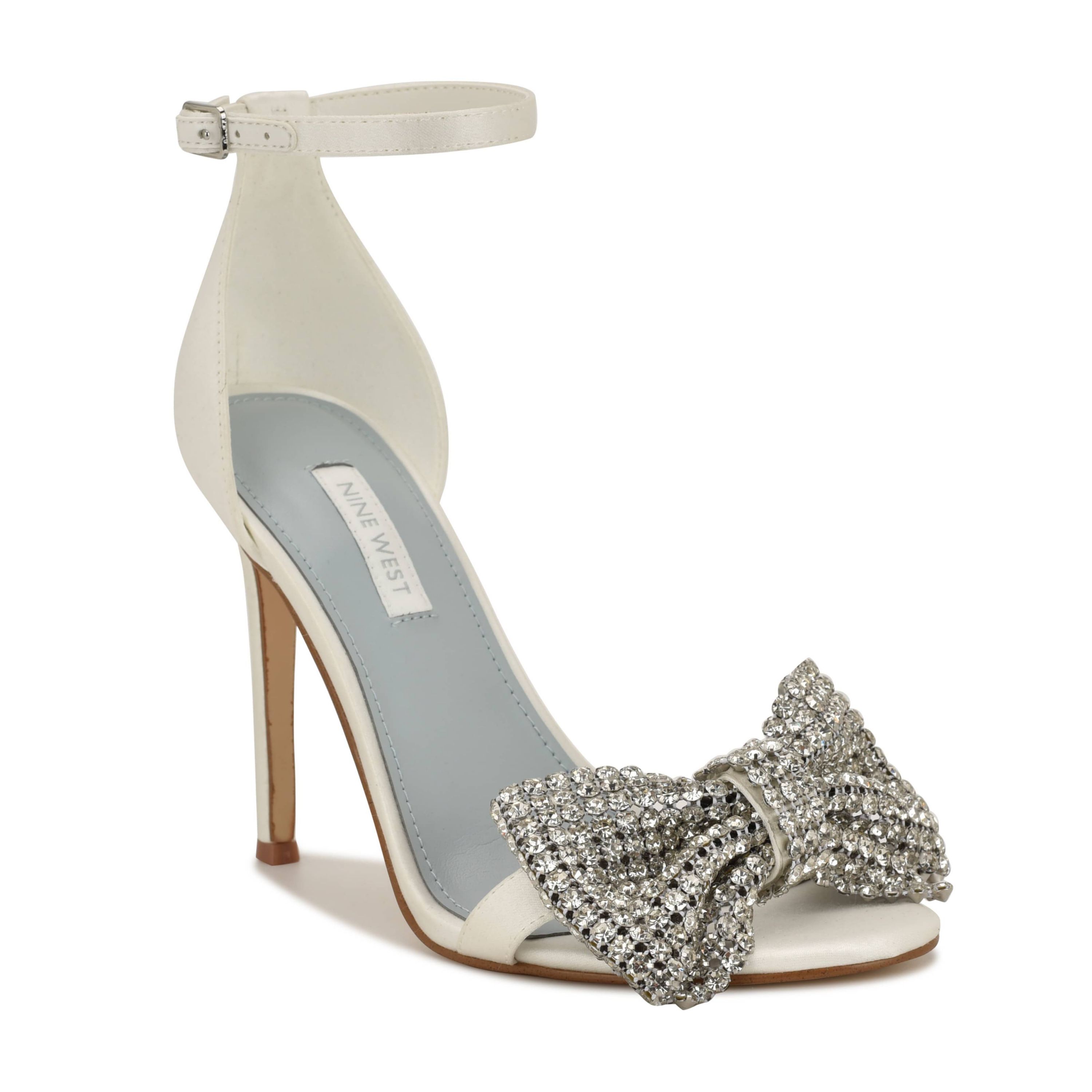 Tansie Bridal Embellished Stiletto Heel Dress Sandals