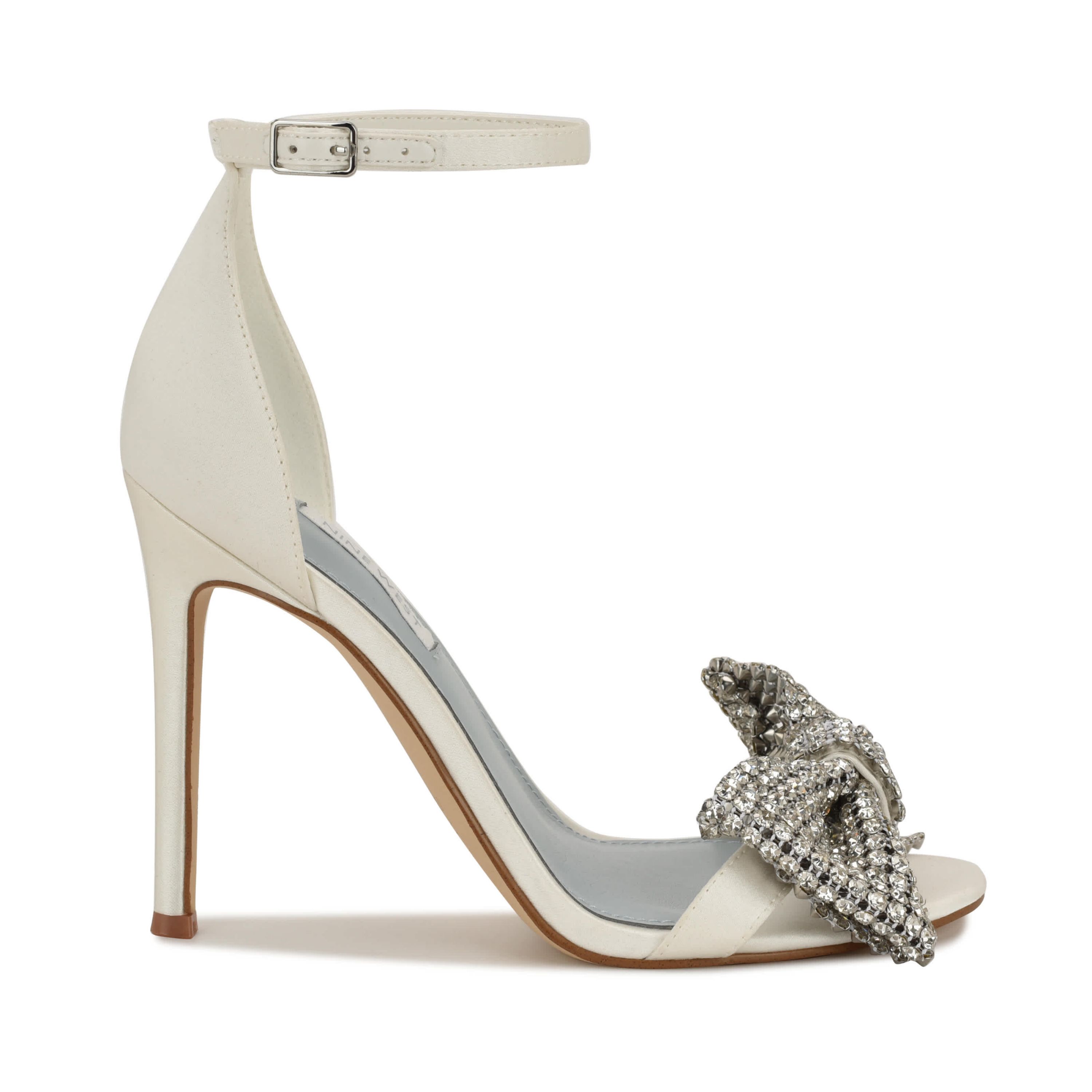 Tansie Bridal Embellished Stiletto Heel Dress Sandals