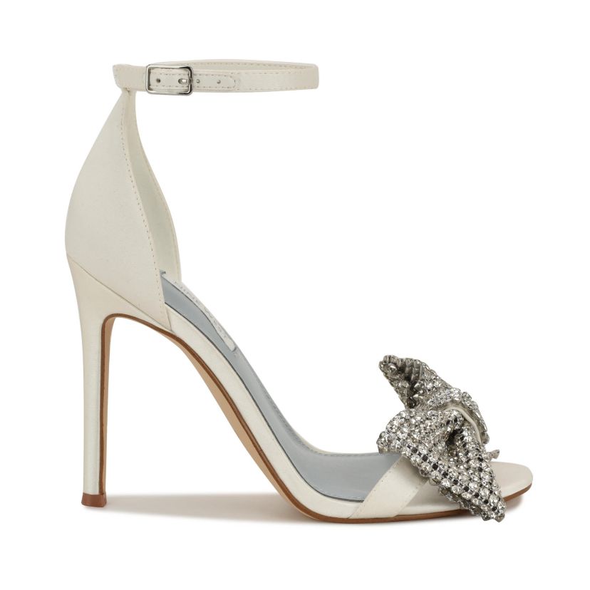 Tansie Bridal Embellished Stiletto Heel Dress Sandals
