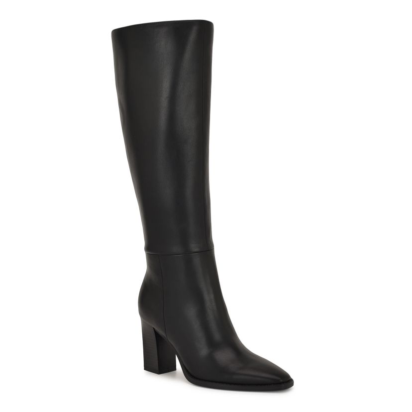 Zeran Pointy Toe Block Heel Dress Boots