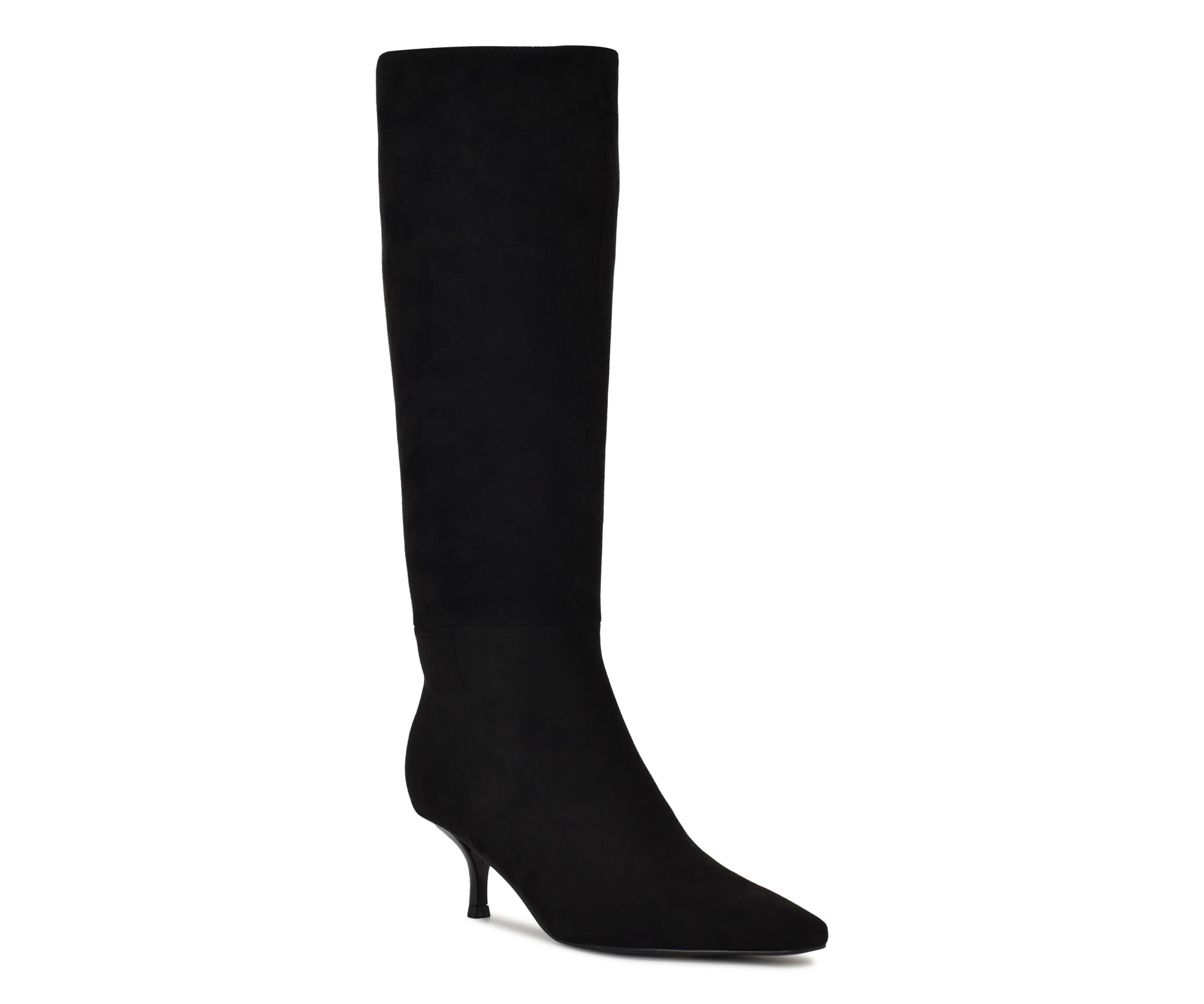 Havier Wide Calf Tapered Heel Dress Boots