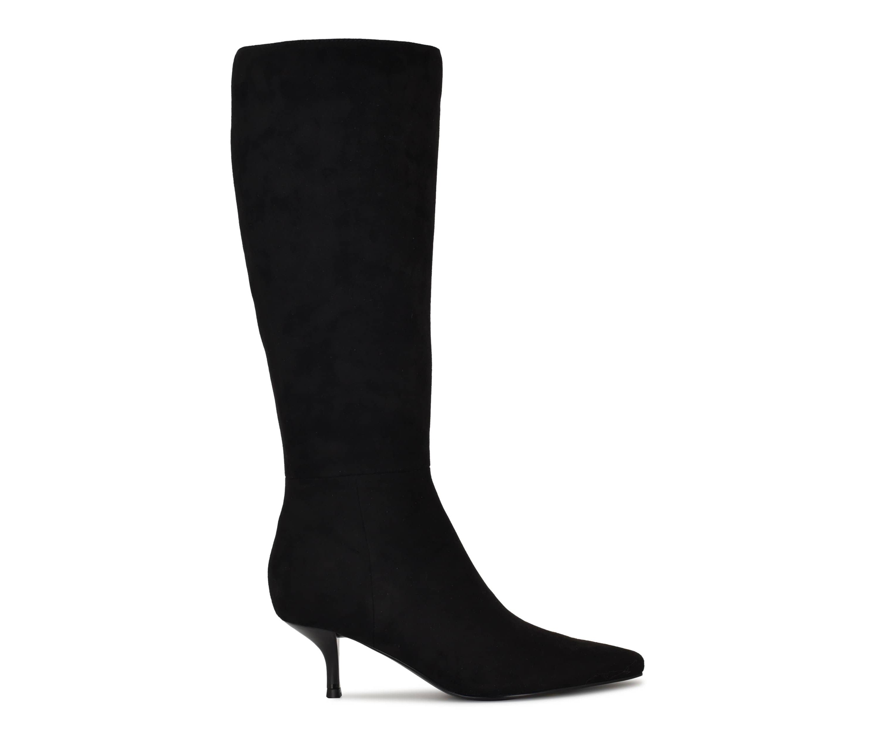 Havier Wide Calf Tapered Heel Dress Boots