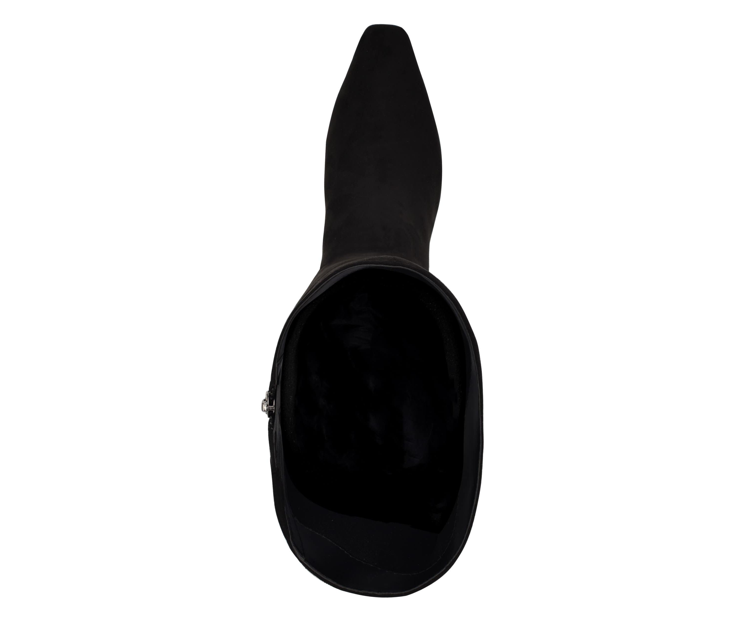 Havier Wide Calf Tapered Heel Dress Boots