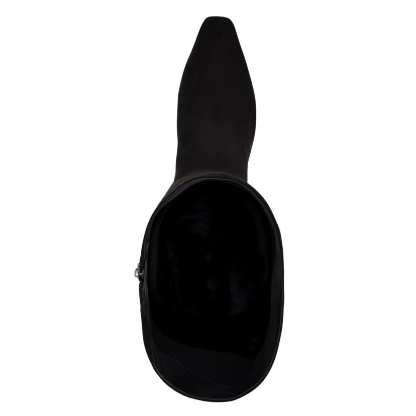 Havier Wide Calf Tapered Heel Dress Boots
