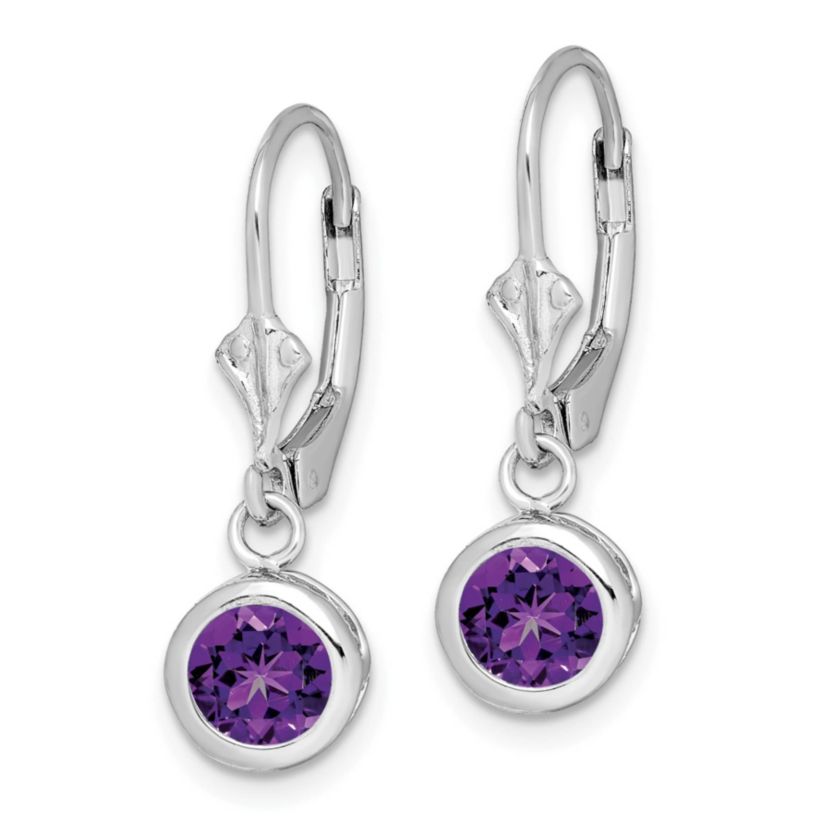 1.5 ct. t.w. Citrine Drop Earrings in Rhodium-plated Sterling Silver