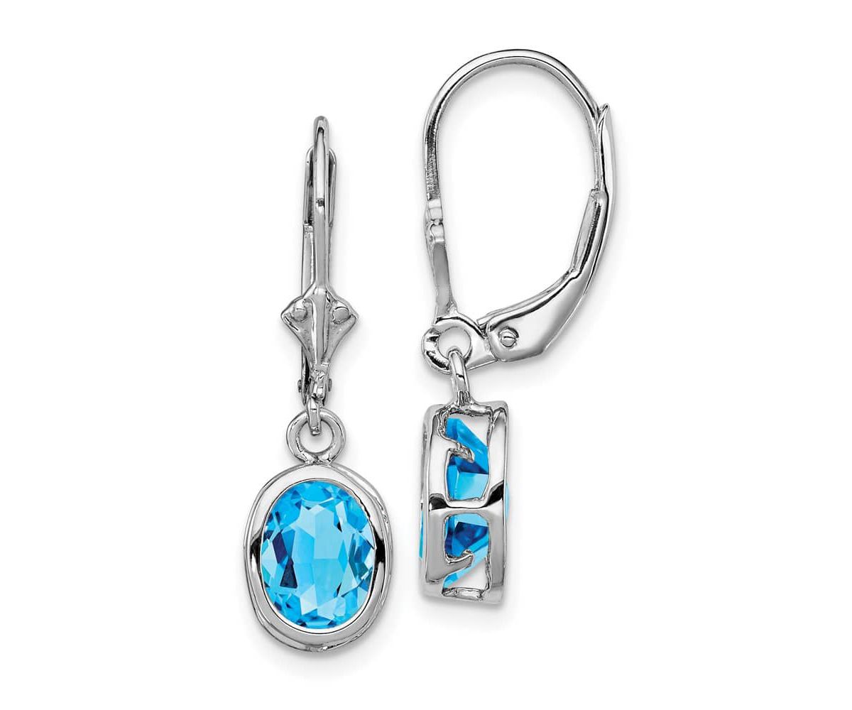 2.8 ct. t.w. Garnet Drop Earrings in Rhodium-plated Sterling Silver