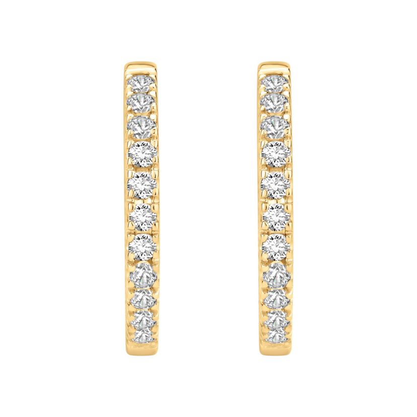 1 ct. tw. Diamond Hoop Earring in 10K Gold