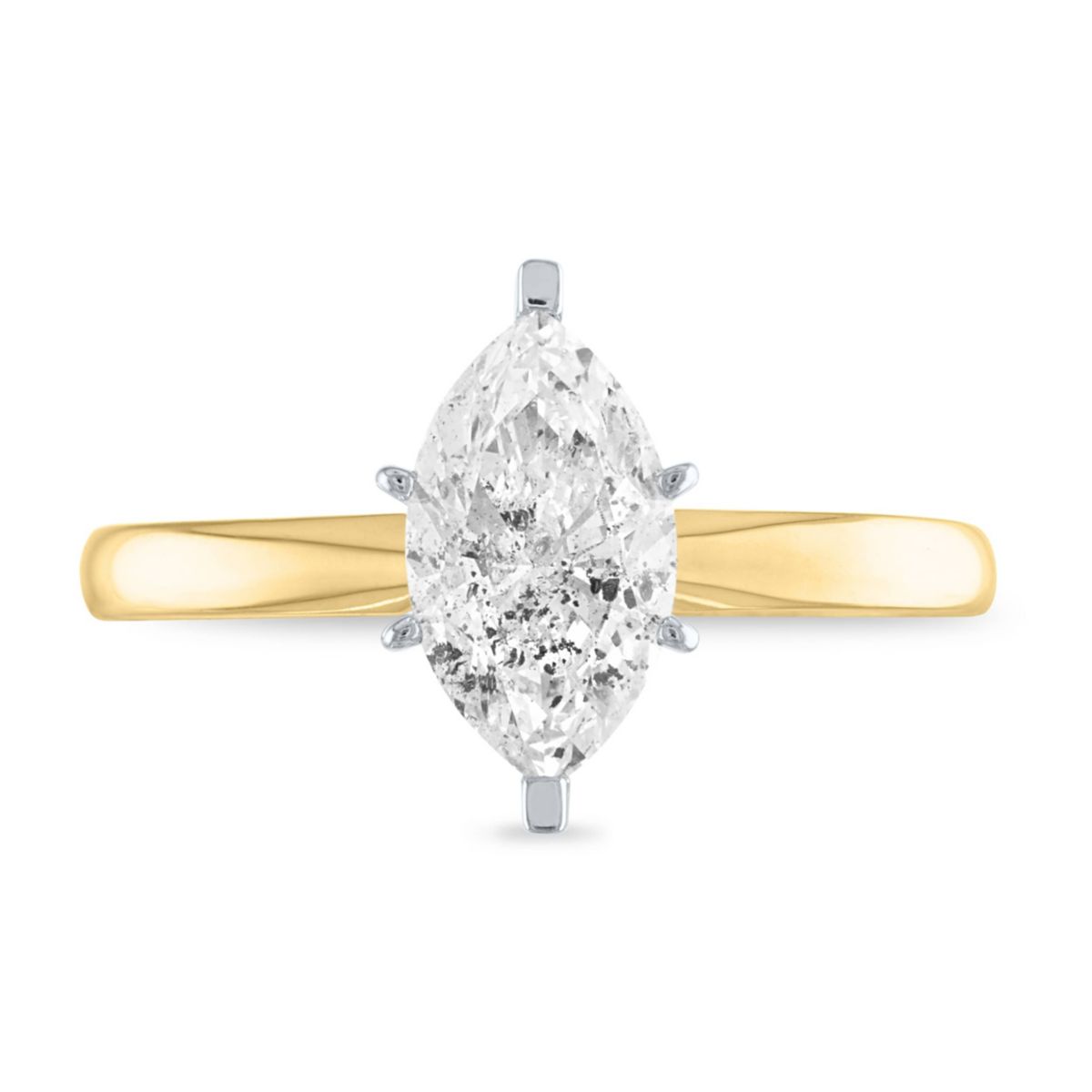 1/2 ct. tw. Diamond Marquise Solitare Ring in 14K Gold