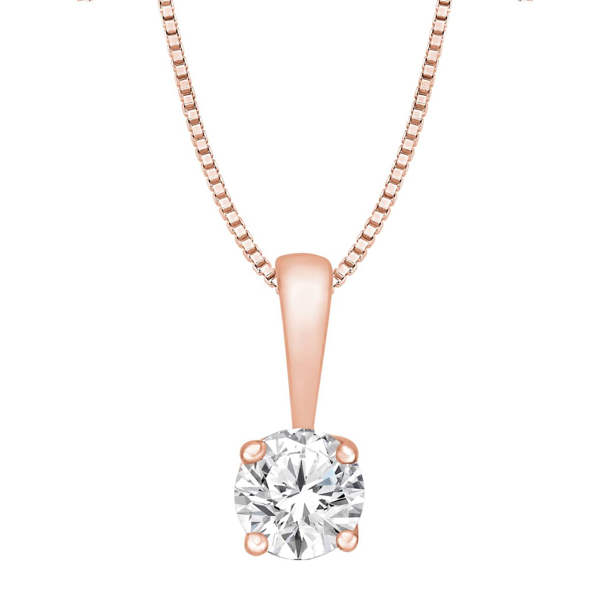 1/4 ct. tw. Diamond Solitare Pendant in 14K Gold