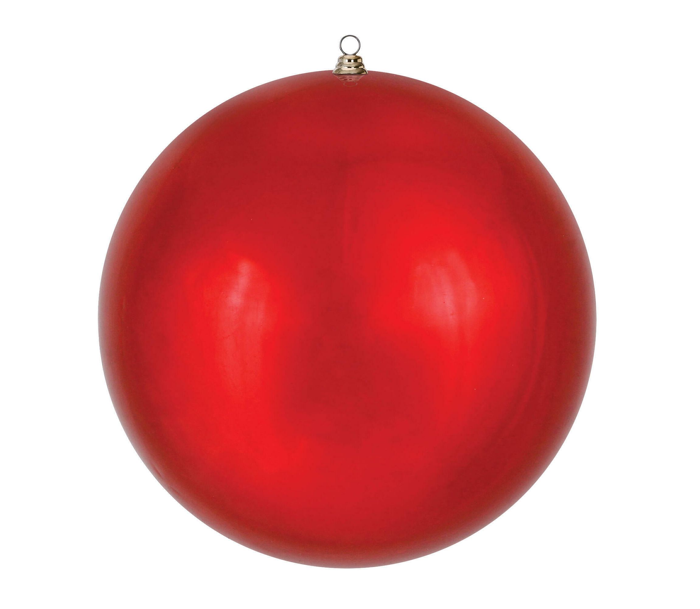 Vickerman 24" Giant Shiny Red Ball Christmas Ornament, UV Resistant