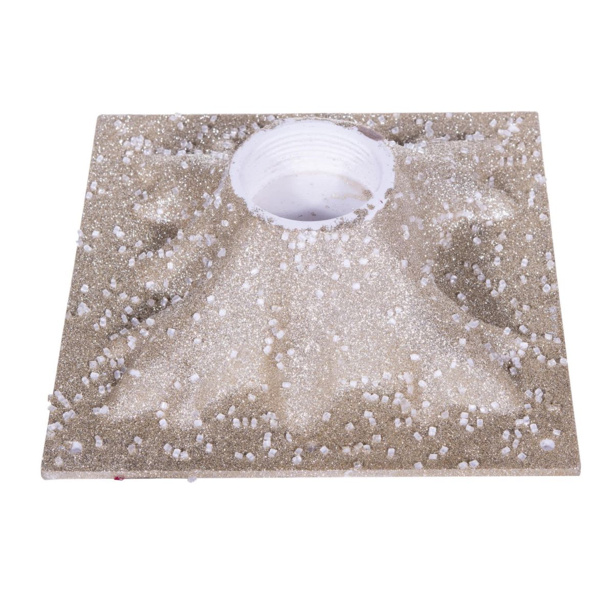 Vickerman 8 Champagne Icy Sugar Glitter Twig Tree 240WW LED. Champagne Icy Sugar and Iridescent Glitter Twig Tree with 240 Warm White LED 3mm Wide Angle LED Lights. Flexible branches. White wire color. Non-replaceable bulbs. Coaxial Plug Power cord with 16.5 foot lead length. UL/IP44/24V/DC/3.6VA transformer