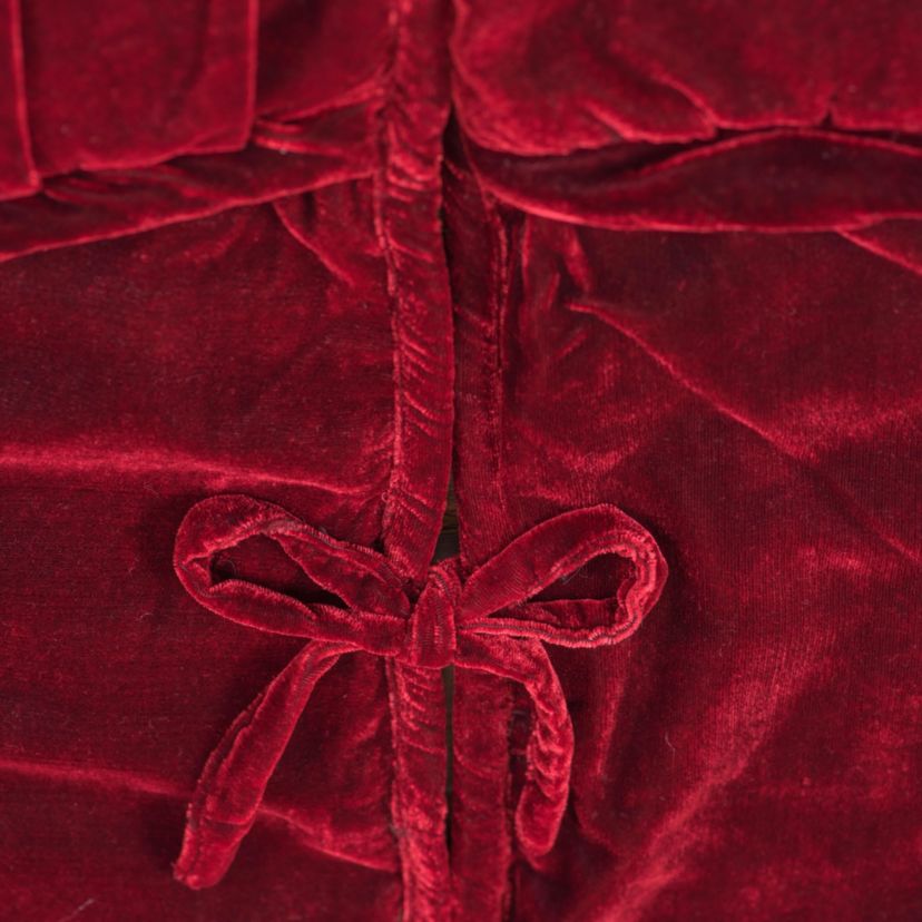 Vickerman 84" Plush White Velvet Christmas Tree Skirt