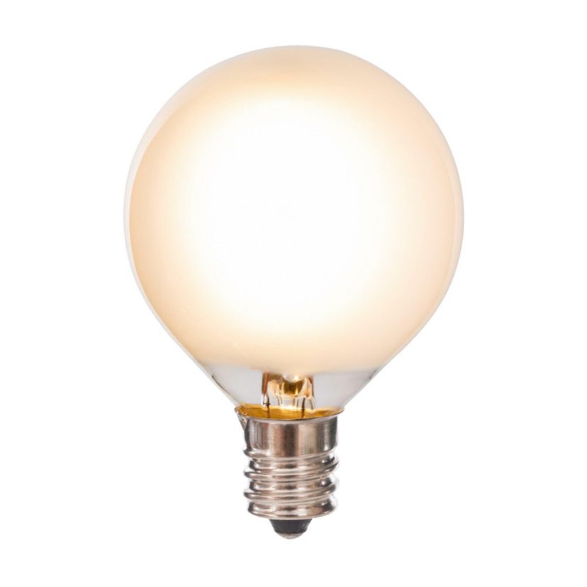 Vickerman 18Lt Multi-Colored LED Glass G40-E12 Filament Set with Green Wire