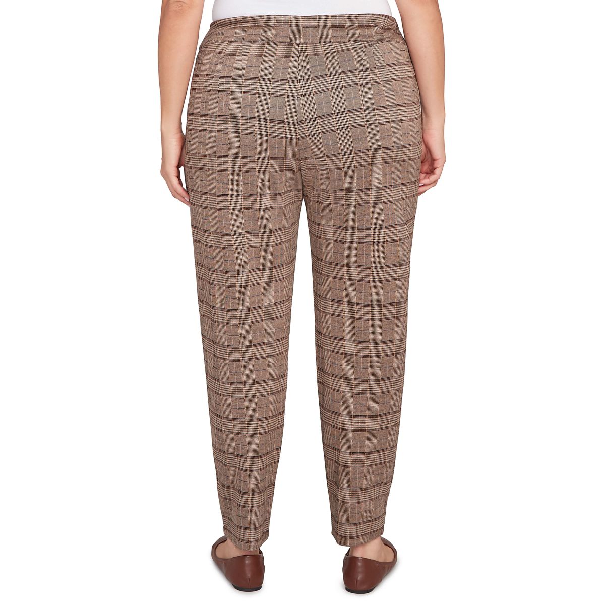 PULL ON PLAID PANT