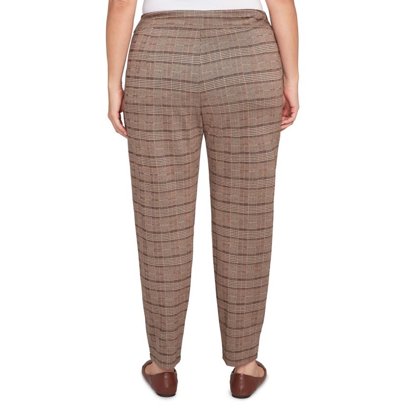 PULL ON PLAID PANT