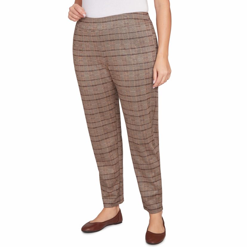 PULL ON PLAID PANT