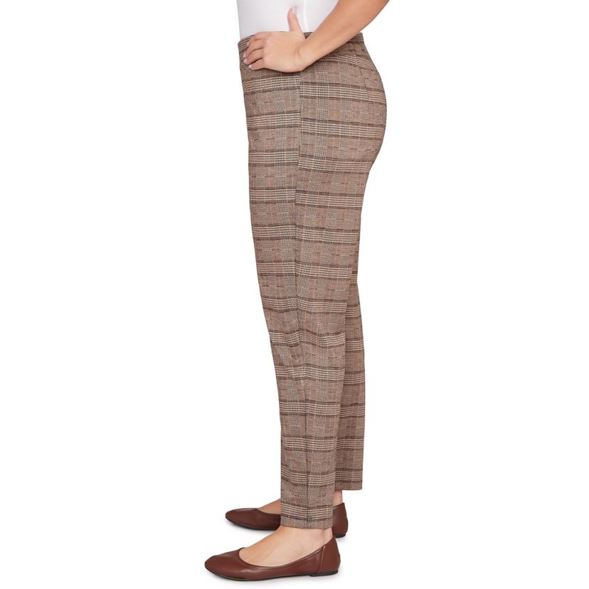 PULL ON PLAID PANT