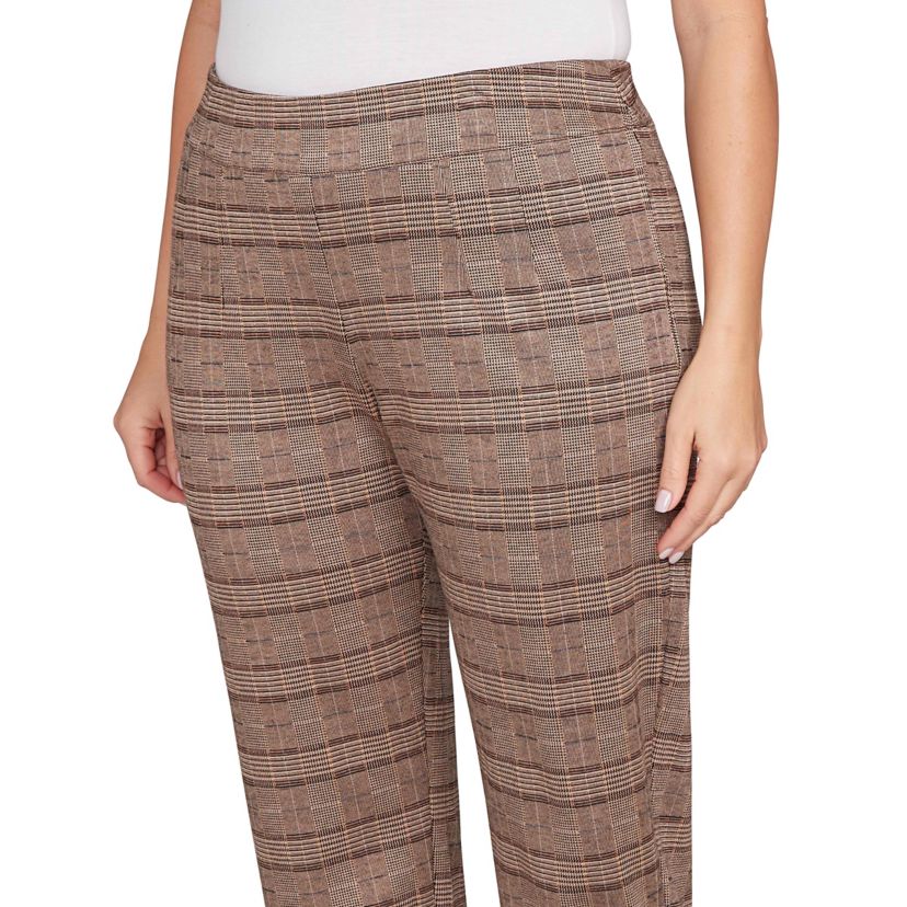 PULL ON PLAID PANT