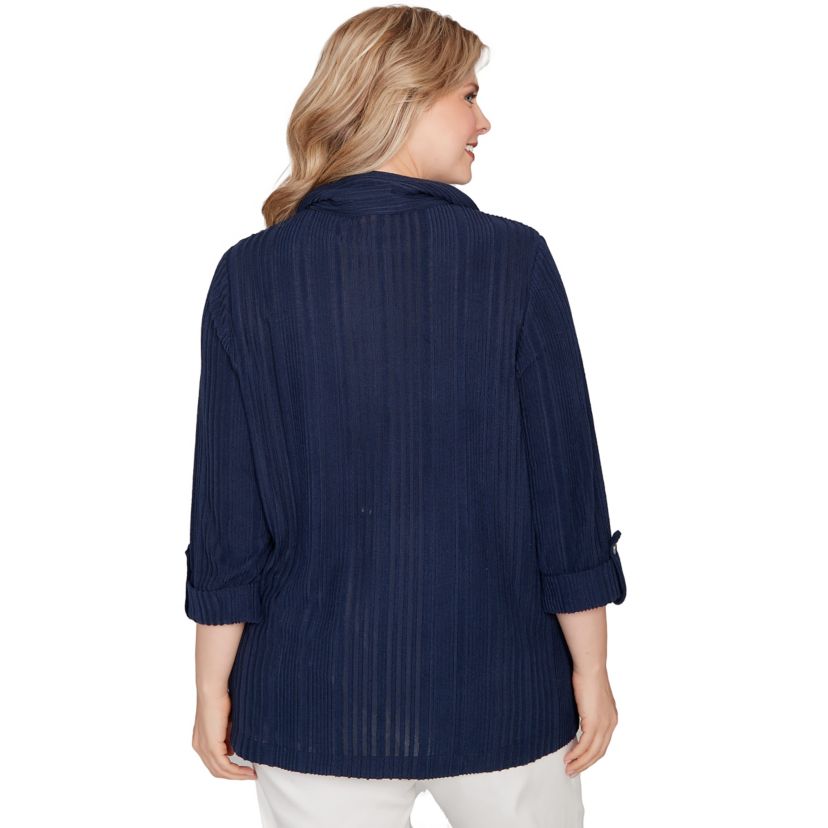 MARLED STRIPE BLOUSON PULLOVER