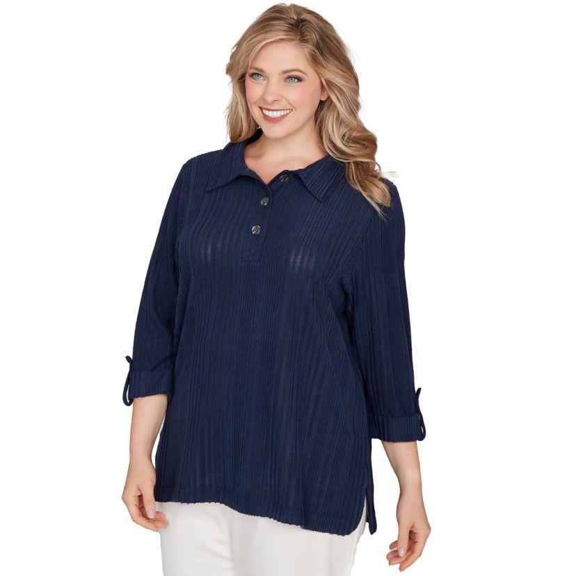 MARLED STRIPE BLOUSON PULLOVER